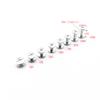 Shuokecrafts 50 Sets 5mm Metal Snap Rivets Chicago Screw,Assorted Kit Slotted Cross Head Stud Nail Rivets, Chicago Button for DIY Planner, Leather Decoration, Bookbinding view 2