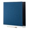 HoneyTolly Large Photo Album Self Adhesive 4x6 8x10 10x12 13"x12.6" Scrapbook Album 12.6"x11" Inch 60 Black Sticky Pages Linen Cover Magnetic Photo Album with A Metallic Pen and DIY Stickers(Blue) view 1