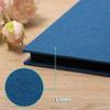 HoneyTolly Large Photo Album Self Adhesive 4x6 8x10 10x12 13"x12.6" Scrapbook Album 12.6"x11" Inch 60 Black Sticky Pages Linen Cover Magnetic Photo Album with A Metallic Pen and DIY Stickers(Blue) view 4