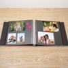 HoneyTolly Large Photo Album Self Adhesive 4x6 8x10 10x12 13"x12.6" Scrapbook Album 12.6"x11" Inch 60 Black Sticky Pages Linen Cover Magnetic Photo Album with A Metallic Pen and DIY Stickers view 3
