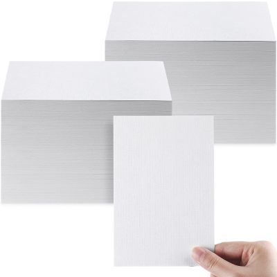 Geosar White Linen Cardstock Invitation Cardstock HeavyWeight Blank Printer Paper 92lb 250GSM Card Stock for Printer Index Cards Cover Postcards Plain Flash Note 250GSM(4 x 6 Inch,400 Sheets)