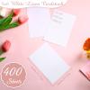 Geosar White Linen Cardstock Invitation Cardstock HeavyWeight Blank Printer Paper 92lb 250GSM Card Stock for Printer Index Cards Cover Postcards Plain Flash Note 250GSM(4 x 6 Inch,400 Sheets) view 2
