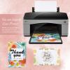 Geosar White Linen Cardstock Invitation Cardstock HeavyWeight Blank Printer Paper 92lb 250GSM Card Stock for Printer Index Cards Cover Postcards Plain Flash Note 250GSM(4 x 6 Inch,400 Sheets) view 3