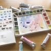 Ceramic Palette, 18 Fine Water Painting Paint Trays are Durable and Suitable for School Teachers' Teaching and Sketching (Color : 14 Well) view 3
