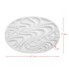 Ceramic Watercolour Paint Palette,artist Watercolor Palette Oval wave Gouache Ceramic Palette Flower-shaped Paint Painting Supplies view 2