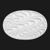 Ceramic Watercolour Paint Palette,artist Watercolor Palette Oval wave Gouache Ceramic Palette Flower-shaped Paint Painting Supplies view 3