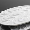 Ceramic Watercolour Paint Palette,artist Watercolor Palette Oval wave Gouache Ceramic Palette Flower-shaped Paint Painting Supplies view 4