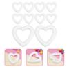 NUOBESTY 10 Pcs Foam Heart Wreath Forms 6.7 Inch Heart Shaped Foam Wreath DIY Supplies for Valentine Wedding Front Door Wall Table Decorations view 2