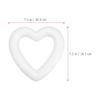 NUOBESTY 10 Pcs Foam Heart Wreath Forms 6.7 Inch Heart Shaped Foam Wreath DIY Supplies for Valentine Wedding Front Door Wall Table Decorations view 3