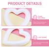 NUOBESTY 10 Pcs Foam Heart Wreath Forms 6.7 Inch Heart Shaped Foam Wreath DIY Supplies for Valentine Wedding Front Door Wall Table Decorations view 4