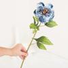 Factory Direct Craft Group of 2 Blue Artificial Peony Stems for Spring Arrangements and Summer Displays 24" H view 4