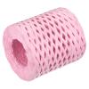 MECCANIXITY Raffia Paper Craft Rope Ribbon Packing Paper Twine 219 Yards Handmade Pink for DIY Decoration Gift Packaging view 1
