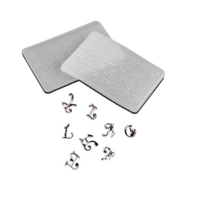 NCKPRO 2Pcs 26 English Alphabet Letter 3D Resin Silicone Mould, Epoxy Resin Crafts Molds for DIY Resin Silicone Jewelry Making Tools