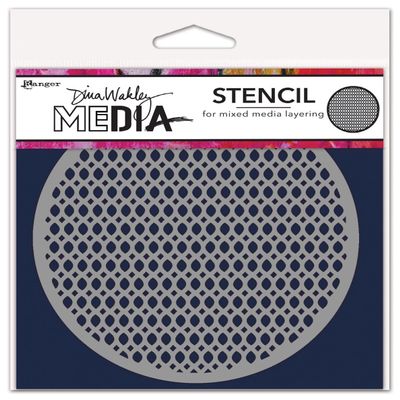 Coasters 3 Media Stencil - Dina Wakley Media