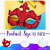 Leyndo 48 Pcs Paper Mache Masks Half Face White Masquerade Mask DIY Blank Mardi Gras Halloween Cosplay Party (Stylish Style) view 2