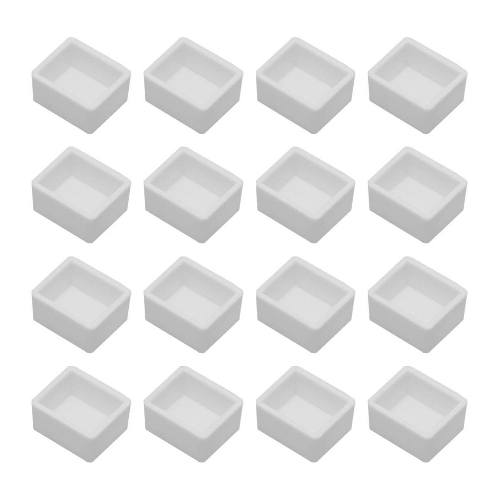100pcs Pigment Compartment Empty Watercolor Pans Half Pan
