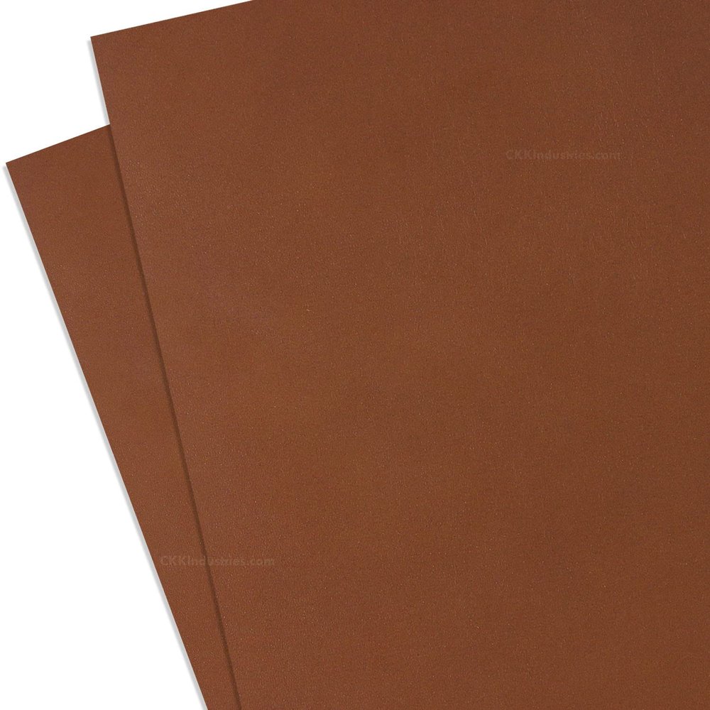Cowhide Leather (8-9oz) - (2 Pack) - Vegetable Tanned - Thickness (0.125in ~ 0.140in) - (Brown) - (6in x 12in) - (USA)
