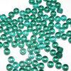 100 Translucent Teal Color 6x4mm Czech Glass Pony Crow Beads 2mm Hole view 1
