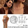 Dailyacc Layering Magnetic Necklace Clasp,18 K Gold and Silver Separator for Stackable Necklaces view 2