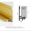 GVS-ART DIY Metal Floating Frame for 24X30 Canvas Painting Art,1 1/4"(3.2cm) Depth, Floater Frame,Mental Frame Kit, Cut to Pieces,Not Include Canvas or Mat. Black Walnut Frame view 3