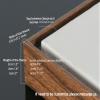 GVS-ART DIY Metal Floating Frame for 24X30 Canvas Painting Art,1 1/4"(3.2cm) Depth, Floater Frame,Mental Frame Kit, Cut to Pieces,Not Include Canvas or Mat. Black Walnut Frame view 4