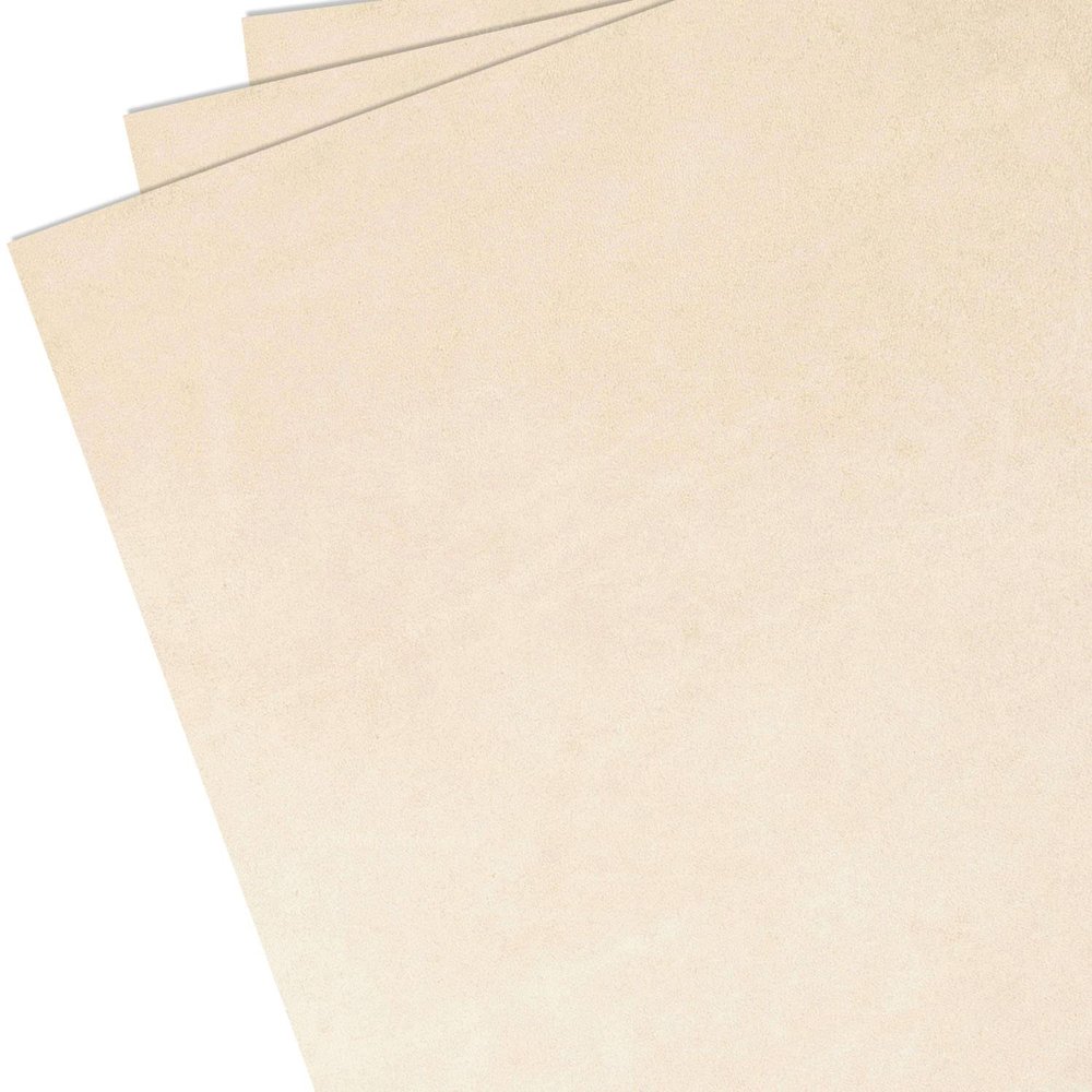Cowhide Leather (8-9oz) - (3 Pack) - (Natural) - (12in x 24in) - Vegetable Tanned - Thickness (0.125in ~ 0.140in) - (USA Made)