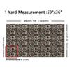 Snake Skin Pattern Outdoor Fabric by The Yard,Brown and Black Wild Animals Fabric by The Yard for Teens Craft Lover,Geometric Geometric Diamond Upholstery Fabric for Clothing Quilting Sewing,10 Yards view 2