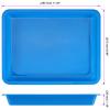 JOIKIT 10 Pack 10.8 x 8.3 Inch Multicolor Plastic Art Trays, Art and Crafts Organizer Tray, Activity Organizer Serving Tray for Beads, Painting, Blocks, DIY Project view 2