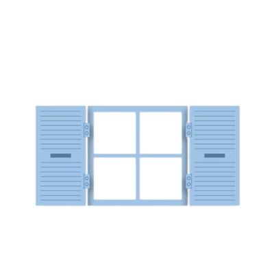 Craftelier - Window Shutter Die Cutter for Scrapbooking, Craft and Card Making Decorations | Suitable for Various Materials | Size Approx. 6 x 3.21-6 cm