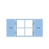 Craftelier - Window Shutter Die Cutter for Scrapbooking, Craft and Card Making Decorations | Suitable for Various Materials | Size Approx. 6 x 3.21-6 cm view 1