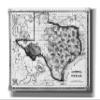 Epic Graffiti 'Map of Texas 1866' Portfolio, Canvas Wall Art, 16"x12" view 1