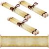 Makevivi 3 PCS Blank Scroll Paper with Wood Rods, for Naughty or Nice List, Writing, Wedding Vows, Invitation, Love Letter, Cosplay Prop, Renaissance, 7.1 x 30.5 inches view 1