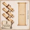 Makevivi 3 PCS Blank Scroll Paper with Wood Rods, for Naughty or Nice List, Writing, Wedding Vows, Invitation, Love Letter, Cosplay Prop, Renaissance, 7.1 x 30.5 inches view 3