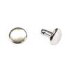 Double Cap Rivets - Brass Finish - (0.310 Barrel x 0.35 Head) - (for Leather/Canvas) - (25 Pack) view 2
