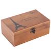 Tyenaza Sewing Kit Box Basket, Multifunction Vintage Wooden Sewing Box Needle Thread Storage Case DIY Sewing Knitting Tool Beginner Universal Sew Kit Accessories(Empty) view 3