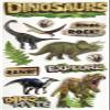 Paper House Productions Die-Cut Dimensional, Glitter & Foil Accent Scrapbook Sticker Sheet - Dinosaur Adventure view 1