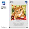 Vervaco Stamped Cross Stitch Cushion Kit Cute Kitten Design, 15 x 15 inch, DIY Embroidery Pillow Cover Craft Kit view 3