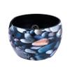 Premium Solid Crafted Floral Metallic Finish Aluminium Portable Yarn Bowl Holder for Knitting Crochet Christmas Gift Set | Hind Handicrafts (6" x 6" x 4", Stone 1) view 2