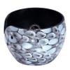 Premium Solid Crafted Floral Metallic Finish Aluminium Portable Yarn Bowl Holder for Knitting Crochet Christmas Gift Set | Hind Handicrafts (6" x 6" x 4", Stone 2) view 2