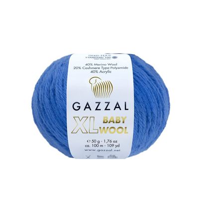 3Pack (Skein) Gazzal Baby Wool XL, 40% Merino Wool, 20% Cashmere Type Polyamide, 40% Acrylic, Each 1.76 Oz (50g) / 109 Yards (105m), Worsted Baby Popular Yarn (830)