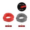 HARFINGTON Rubber Cord Tube Hollow Pipe 16ft 1/8" Dia 1/16" Hole Silicone Tubing Set for DIY Jewelry Making Necklaces Bracelet, Red, Gray view 2