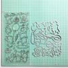 DzIxY Pigs Rabbit Balloon Clear Stamps and Metal Cutting Dies Sets for Card Making Scrapbooking Paper Supplies Seals Storage Pockets view 2