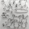 DzIxY Pigs Rabbit Balloon Clear Stamps and Metal Cutting Dies Sets for Card Making Scrapbooking Paper Supplies Seals Storage Pockets view 4