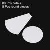 HARFINGTON 88pcs English Paper Piecing Small Flower Shapes Paper Quilting Templates Patchwork English Paper Piecing Supplies for Quilting Sewing DIY Craft view 3