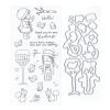 DzIxY Girl Mailbox Clear Stamps and Metal Cutting Dies Sets for Card Making Scrapbooking Paper Supplies Seals Storage Pockets view 1