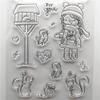 DzIxY Girl Mailbox Clear Stamps and Metal Cutting Dies Sets for Card Making Scrapbooking Paper Supplies Seals Storage Pockets view 4