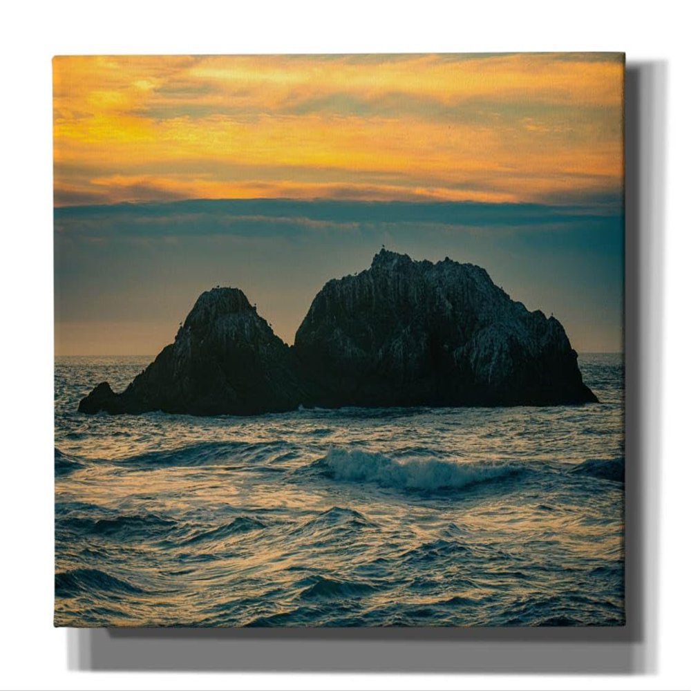 Epic Graffiti 'Golden Island' by Epic Portfolio, Canvas Wall Art, 60"x40"