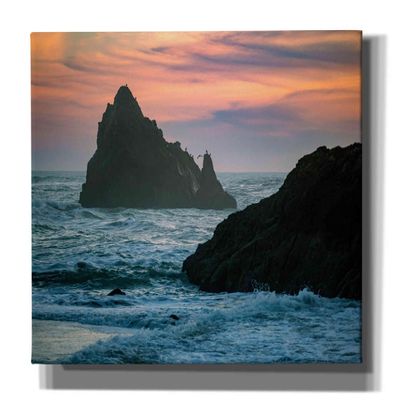 Epic Graffiti 'Sunset Island' by Epic Portfolio, Canvas Wall Art, 60"x40"
