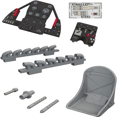 Eduard Sprue Brothers 1:72 LookPlus - P-39Q Airacobra (ARH kit), EDU674003