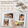 Popotop Photo Album Self Adhesive Scrapbook Album for 4x6 5x7 8x10 Pictures DIY Photo Book as Scrapbooking Supplies Kits, Birthday Gifts for Women Mom Wedding Baby Family Travel view 4